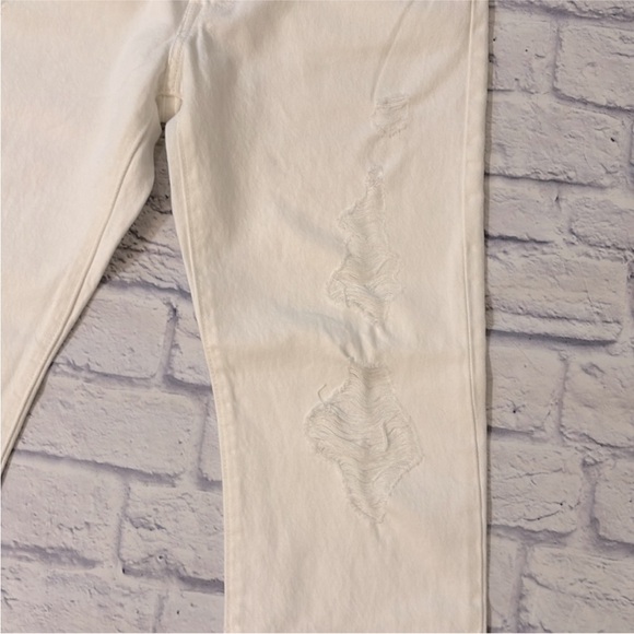Levi’s 501 Original Straight Leg Jeans High Waisted White Denim Size 28 NWT - Picture 7 of 15